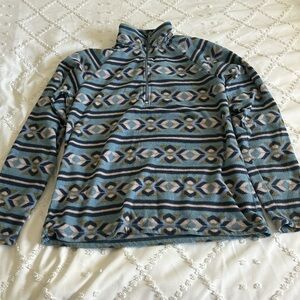 Eddie Bauer medium quarter zip, multi color